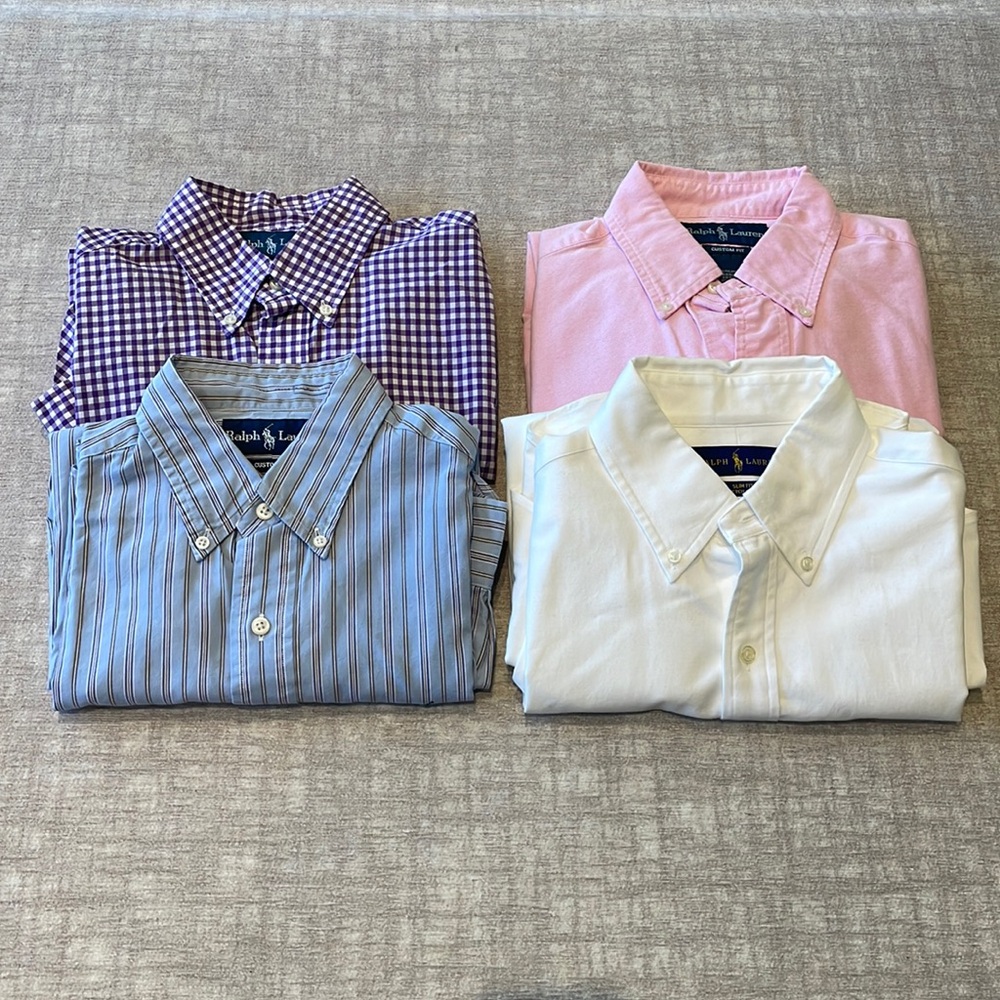 Set of 4 Ralph Lauren button down shirts